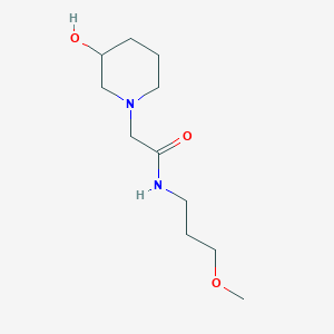2-(3-hydroxypiperidin-1-yl)-N-(3-methoxypropyl)acetamide