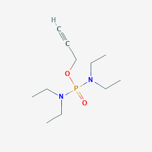 molecular formula C11H23N2O2P B14641071 Prop-2-yn-1-yl N,N,N',N'-tetraethylphosphorodiamidate CAS No. 56305-14-7