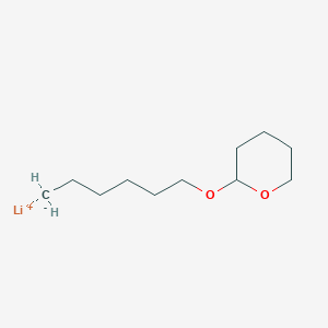 molecular formula C11H21LiO2 B14641077 lithium;2-hexoxyoxane CAS No. 51732-23-1