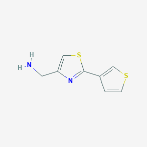 [2-(Thiophen-3-yl)-1,3-thiazol-4-yl]methanamine
