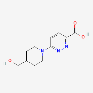 6-(4-(Hydroxymethyl)piperidin-1-yl)pyridazine-3-carboxylic acid