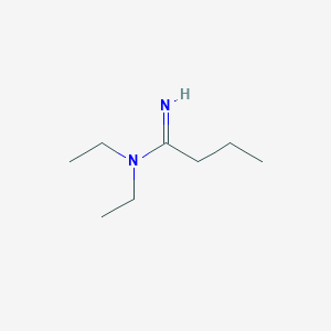 molecular formula C8H18N2 B14641182 N,N-Diethylbutanimidamide CAS No. 53510-30-8