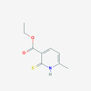 molecular formula C9H11NO2S B14641184 Ethyl 6-methyl-2-sulfanylidene-1,2-dihydropyridine-3-carboxylate CAS No. 54364-26-0