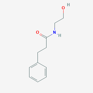 molecular formula C11H15NO2 B14641234 N-(2-hydroxyethyl)-3-phenylpropanamide CAS No. 51816-46-7