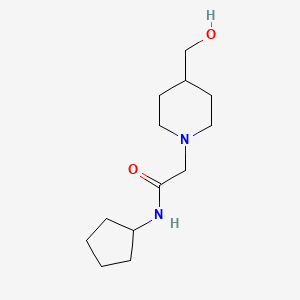 N-cyclopentyl-2-[4-(hydroxymethyl)piperidin-1-yl]acetamide