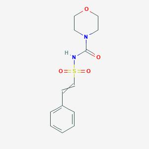 molecular formula C13H16N2O4S B14641259 N-(2-Phenylethenesulfonyl)morpholine-4-carboxamide CAS No. 56753-46-9