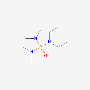 molecular formula C8H22N3OP B14641295 N,N-Diethyl-N',N',N'',N''-tetramethylphosphoric triamide CAS No. 51754-90-6