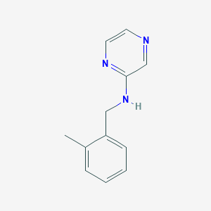 N-[(2-methylphenyl)methyl]pyrazin-2-amine