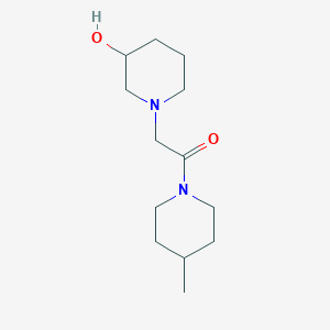2-(3-Hydroxypiperidin-1-yl)-1-(4-methylpiperidin-1-yl)ethan-1-one