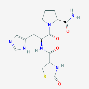 molecular formula C15H20N6O4S B14641324 N-(2-Oxo-1,3-thiazolidine-4-carbonyl)-L-histidyl-D-prolinamide CAS No. 53934-57-9