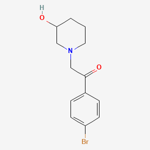 1-(4-Bromophenyl)-2-(3-hydroxypiperidin-1-yl)ethan-1-one