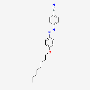 molecular formula C21H25N3O B14641340 Benzonitrile, 4-[[4-(octyloxy)phenyl]azo]- CAS No. 53510-48-8