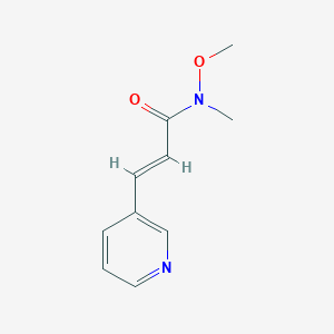 N-methoxy-N-methyl-3-(pyridin-3-yl)acrylamide