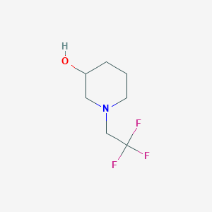 molecular formula C7H12F3NO B1464138 1-(2,2,2-Trifluoroethyl)piperidin-3-ol CAS No. 1247415-54-8