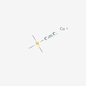 molecular formula C5H9CuSi B14641384 Copper, [(trimethylsilyl)ethynyl]- CAS No. 53210-13-2