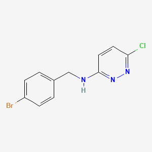 molecular formula C11H9BrClN3 B1464139 N-(4-bromobenzyl)-6-chloropyridazin-3-amine CAS No. 1250655-63-0
