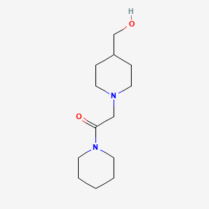 2-[4-(Hydroxymethyl)piperidin-1-yl]-1-(piperidin-1-yl)ethan-1-one