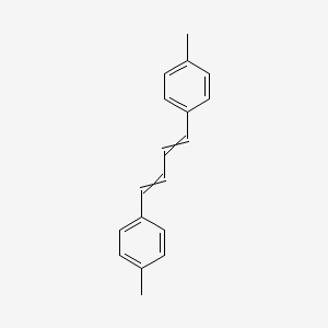 molecular formula C18H18 B14641407 Benzene, 1,1'-(1,3-butadiene-1,4-diyl)bis[4-methyl- CAS No. 54948-51-5