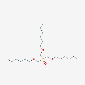 molecular formula C21H45O4P B14641442 Phosphine oxide, tris[(hexyloxy)methyl]- CAS No. 53753-99-4
