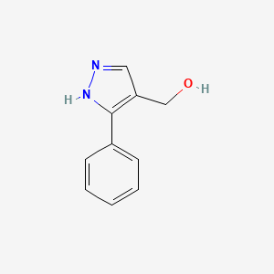 molecular formula C10H10N2O B1464146 (3-phenyl-1H-pyrazol-4-yl)methanol CAS No. 149872-98-0