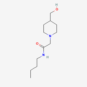 molecular formula C12H24N2O2 B1464147 N-butyl-2-[4-(hydroxymethyl)piperidin-1-yl]acetamide CAS No. 1247765-87-2