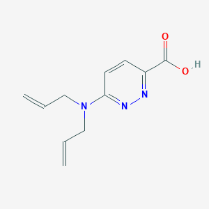 molecular formula C11H13N3O2 B1464149 6-(Diallylamino)pyridazine-3-carboxylic acid CAS No. 1184286-40-5