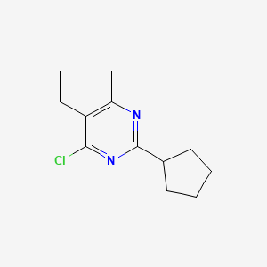 4-Chloro-2-cyclopentyl-5-ethyl-6-methylpyrimidine