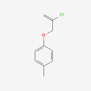 molecular formula C10H11ClO B14641520 Benzene, 1-[(2-chloro-2-propenyl)oxy]-4-methyl- CAS No. 53299-56-2