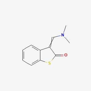molecular formula C11H11NOS B14641525 3-[(Dimethylamino)methylidene]-1-benzothiophen-2(3H)-one CAS No. 56429-30-2