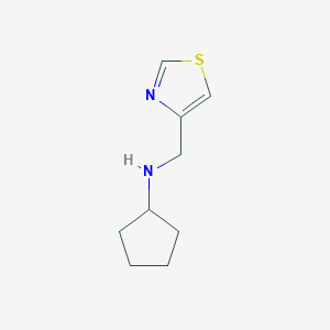 molecular formula C9H14N2S B1464155 N-(1,3-thiazol-4-ylmethyl)cyclopentanamine CAS No. 1247450-39-0