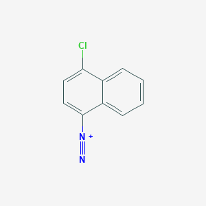 molecular formula C10H6ClN2+ B14641578 4-Chloronaphthalene-1-diazonium CAS No. 52053-65-3