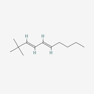 molecular formula C12H22 B14641582 2,2-Dimethyl-3,5-decadiene CAS No. 55638-50-1