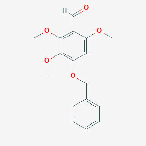 molecular formula C17H18O5 B14641584 4-(Benzyloxy)-2,3,6-trimethoxybenzaldehyde CAS No. 52249-82-8