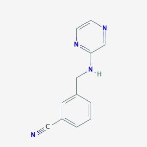3-{[(Pyrazin-2-yl)amino]methyl}benzonitrile