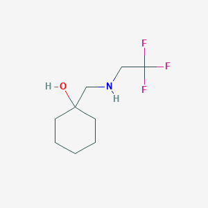 1-{[(2,2,2-Trifluoroethyl)amino]methyl}cyclohexan-1-ol