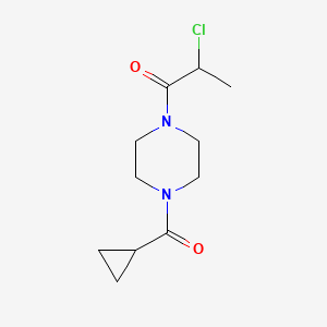 2-Chloro-1-(4-cyclopropanecarbonylpiperazin-1-yl)propan-1-one