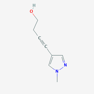 4-(1-methyl-1H-pyrazol-4-yl)but-3-yn-1-ol