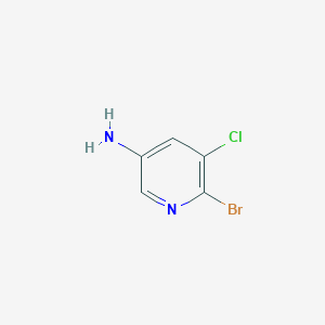 molecular formula C5H4BrClN2 B146417 6-溴-5-氯吡啶-3-胺 CAS No. 130284-52-5