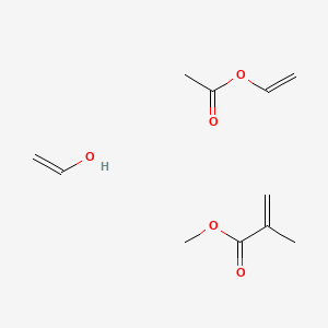 molecular formula C11H18O5 B14641709 Ethenol;ethenyl acetate;methyl 2-methylprop-2-enoate CAS No. 54626-91-4