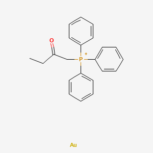 molecular formula C22H22AuOP+ B14641732 Gold;2-oxobutyl(triphenyl)phosphanium CAS No. 53224-09-2