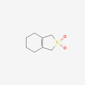 molecular formula C8H12O2S B14641845 Benzo[c]thiophene, 1,3,4,5,6,7-hexahydro-, 2,2-dioxide CAS No. 55370-42-8