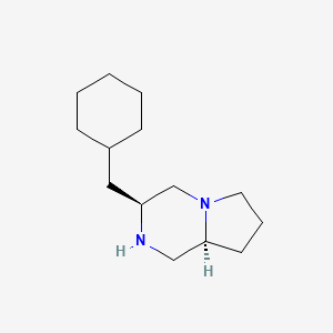 B1464185 (3S,8AS)-3-(cyclohexylmethyl)octahydropyrrolo[1,2-a]pyrazine CAS No. 1072102-37-4