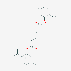 molecular formula C26H46O4 B14641863 Bis[5-methyl-2-(propan-2-yl)cyclohexyl] hexanedioate CAS No. 55821-40-4