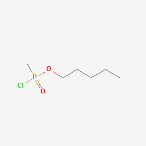 molecular formula C6H14ClO2P B14641880 Pentyl methylphosphonochloridate CAS No. 53864-20-3