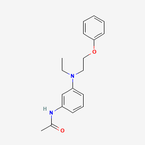 molecular formula C18H22N2O2 B14641924 N-{3-[Ethyl(2-phenoxyethyl)amino]phenyl}acetamide CAS No. 56631-77-7