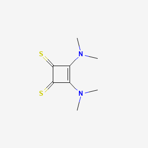 molecular formula C8H12N2S2 B14641961 3-Cyclobutene-1,2-dithione, 3,4-bis(dimethylamino)- CAS No. 54131-92-9