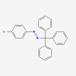 molecular formula C25H19BrN2 B14642011 Diazene, (4-bromophenyl)(triphenylmethyl)- CAS No. 53034-21-2