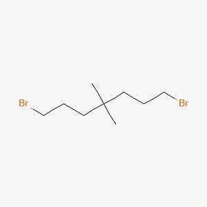 molecular formula C9H18Br2 B14642012 1,7-Dibromo-4,4-dimethylheptane CAS No. 54157-08-3