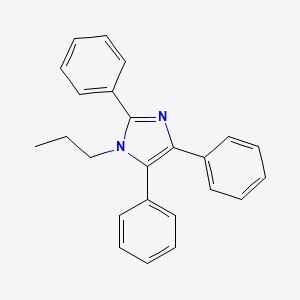 molecular formula C24H22N2 B14642015 1H-Imidazole, 2,4,5-triphenyl-1-propyl- CAS No. 55041-11-7