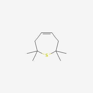 molecular formula C10H18S B14642038 Thiepin, 2,3,6,7-tetrahydro-3,3,6,6-tetramethyl- CAS No. 55849-06-4